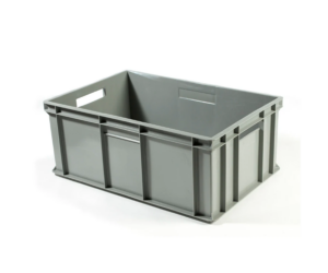 CONTENITORE SOVRAPPONIBILE GRIGIO CM 60X40X24H