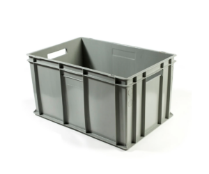 CONTENITORE SOVRAPPONIBILE GRIGIO CM 60X40X32H