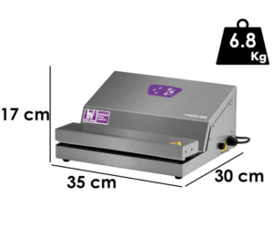 Confezionatrice macchina sottovuoto inox barra cm 33