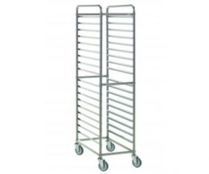 CARRELLO GN 1/1  per 18 teglie H.6,5 Lato corto