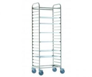 PORTATEGLIE 60X40 ACCIAIO INOX LATO LUNGO