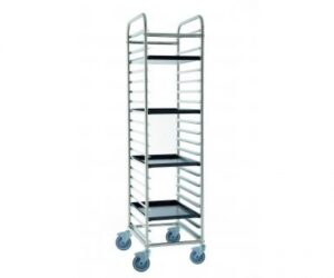 PORTATEGLIE 60X40 ACCIAO INOX LATO CORTO