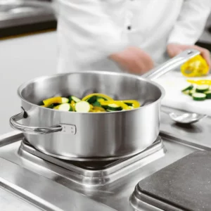 Casseruola bassa 1 manico - Acciaio inox 18/10