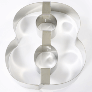 NUMERO OTTO 30cm H.4 INOX
