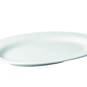 VAS.OVALE-42X29X4,5h RAIN BIANCO